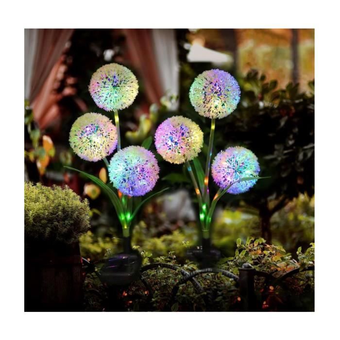Lampe Solaire - Non spécifié - Pissenlit - 3 Têtes - Multicolore - IP65 Étanche