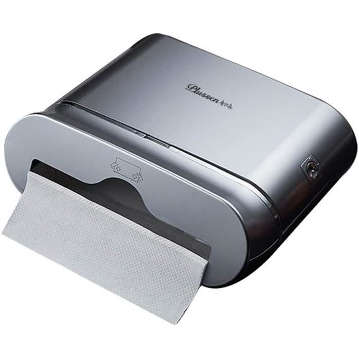 Porte-Serviettes Simple Rouleau Bleu - Distributeur Murale Pour Bureau, Atelier, Garage - Aluminium Noir