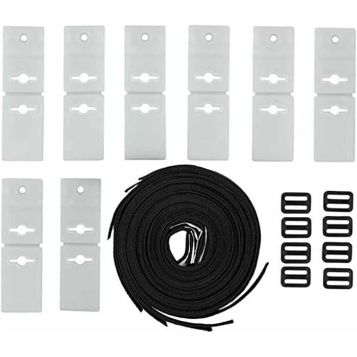 HLBEST - Lot De 50 Sangles Nylon Pour Filet De But De Foot - Fixation Rapide - Entraînement & Match - 36x2 Cm