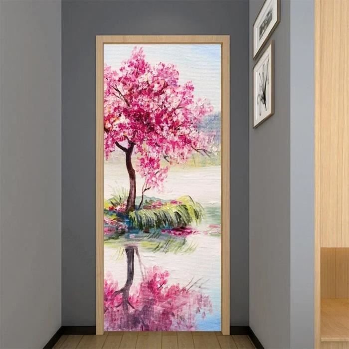Stickers Muraux Porte 3D 77 X 200 Cm -Adhésif Diy- Porte En Bois Élégante Marron -Papier Peint Porte Pvc Étanche Autocollant Porte Pour Cuisine Chambre Salle Porte Décor La Chambre Des Enfants Stickers Muraux Porte 3D 77 X 200 Cm -Adhésif Diy- Porte En Bois Élégante Marron -Papier Peint Porte Pvc Étanche Autocollant Porte Pour Cuisine Chambre Salle Porte Décor La Chambre Des Enfants
