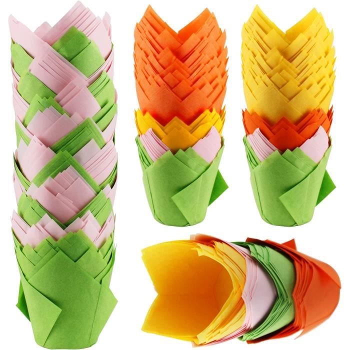 Caissettes à Cupcakes, 100 Pcs Moule Muffins Papier, Moule Cupcake Imprimé Aux Fraises, Caissettes Gâteaux Cupcakes Moulle De Cuisson Antiadhésif, Caissette Cupcake Pour Mariage Anniversaire