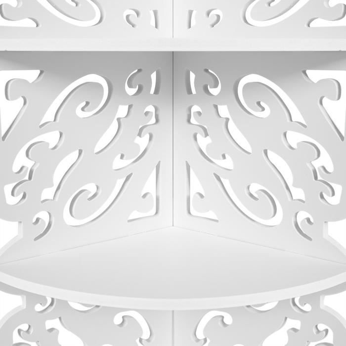 Meuble de Rangement d’Angle, Bibliothèque d'angle Salon, Étagères de