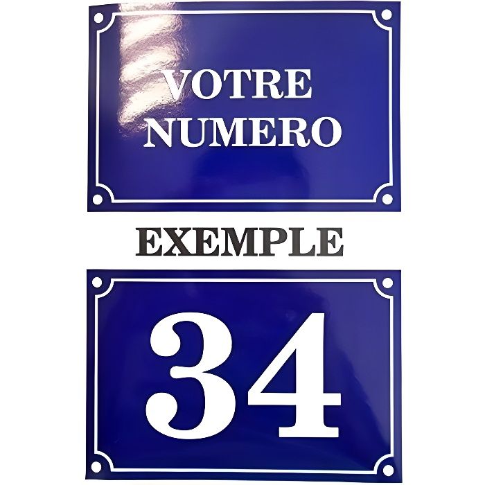Autocollant Sticker Numéro de Rue Boite aux Lettres Plaque logo 29 Personnalisable