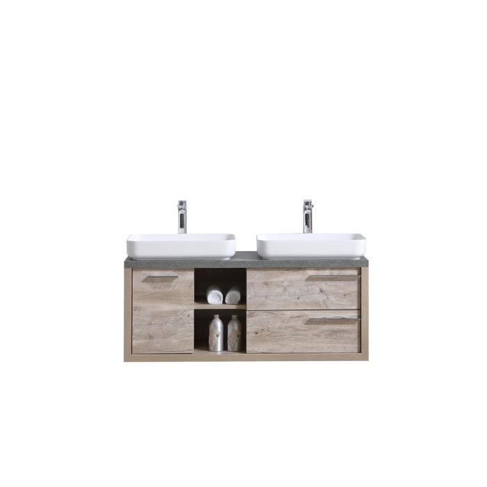 Meuble De Salle De Bain Vermont 120cm Lavabo Nature Wood Armoire De Rangement Meuble Lavabo Achat Vente Colonne Armoire Sdb 3 Ans De Garantie Cdiscount