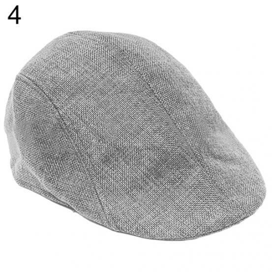 Casquette Plate Gavroche Noir Pour Homme - Béret à Visière, Taille Réglable Jusqu'à 60 Cm - Style Rétro, Hiver
