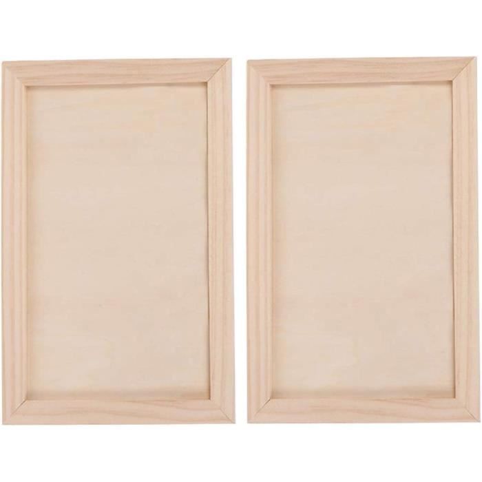 Lot De 12 Planches Rectangulaires En Bois Brut Pour Travaux