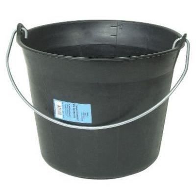 Seau maçon - plastique - noir - 11 L