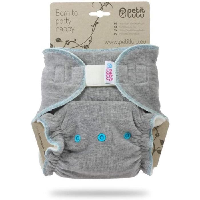 Fabriqu/é en Europe Couche Lavable Classique Petit Lulu MAXI NUIT Fermeture /à Pressions R/éutilisable /& Lavable Cat Meadow Fluffy Organic