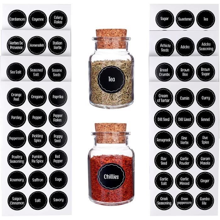 Étiquette transparente de pot de légumineuses à épices rondes de 78 pièces  - autocollant de 4 cm x 4 cm – les meilleurs produits dans la boutique en  ligne Joom Geek