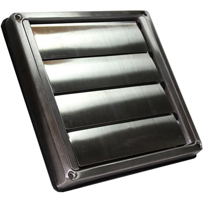 HDX 14 po x 8 po Grille d'aération murale en acier, acier brosse | Home Depot Canada