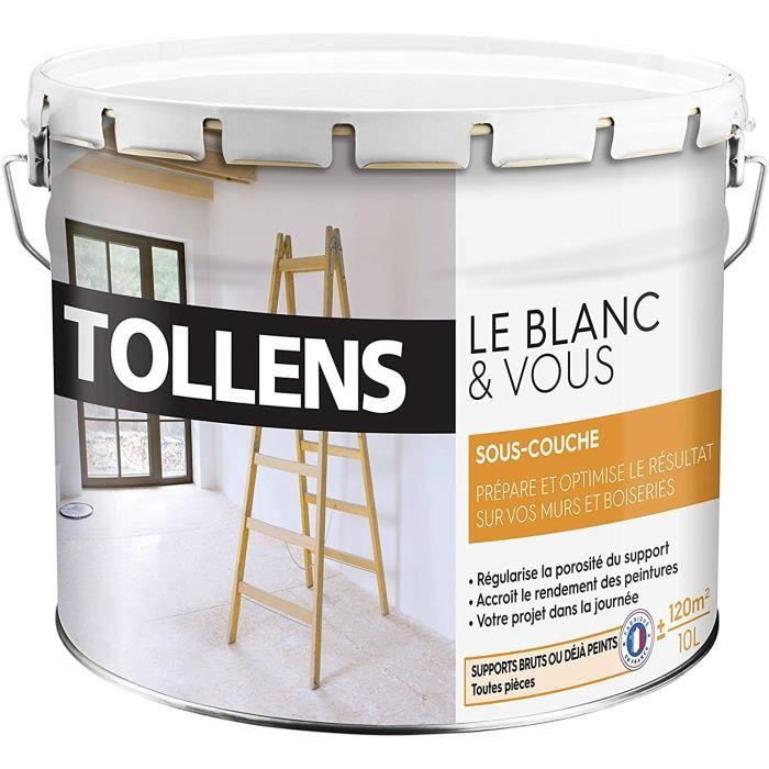 Sous Couche Toutes Pièces -multi-supports -prépare Optimise Vos Supports Blanc 10l = 120m2