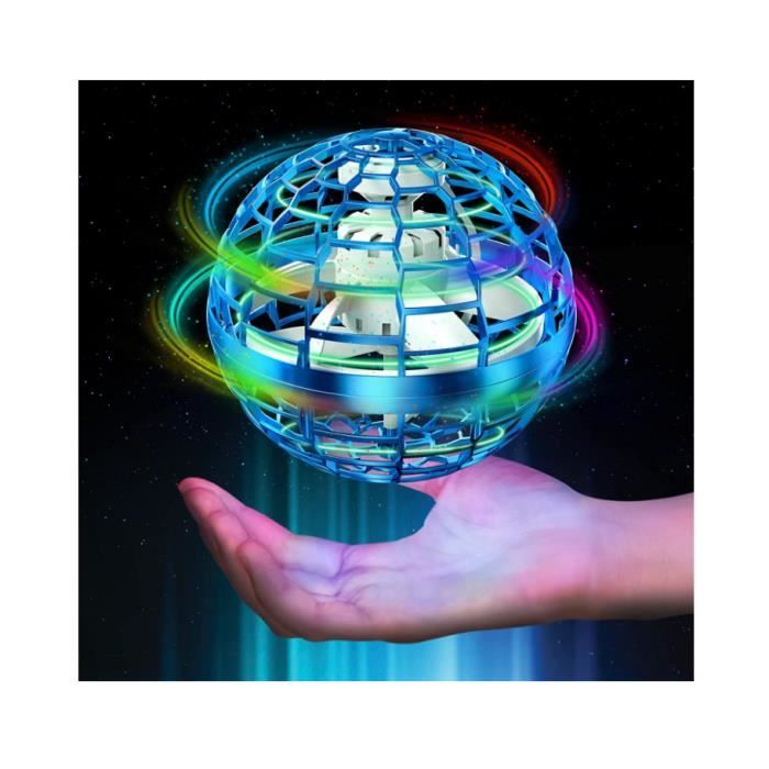 Flying Ball Flying Orb Toys, Soaring Hover Ball, Nebula Orb Boomerang Fly  Spinner Mini drone contrôlé à la main, RGB Light Magic Space UFO Toy pour  enfants adultes, extérieur intérieur - Rose 