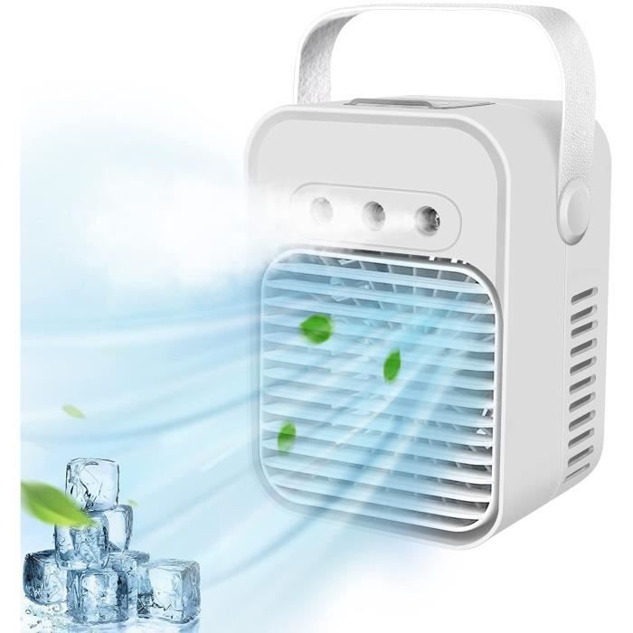 Mini Climatiseur Portable 4 En 1 USB - Ventilateur, Humidificateur, Purificateur D'air - Avec Réservoir 600ml - 8