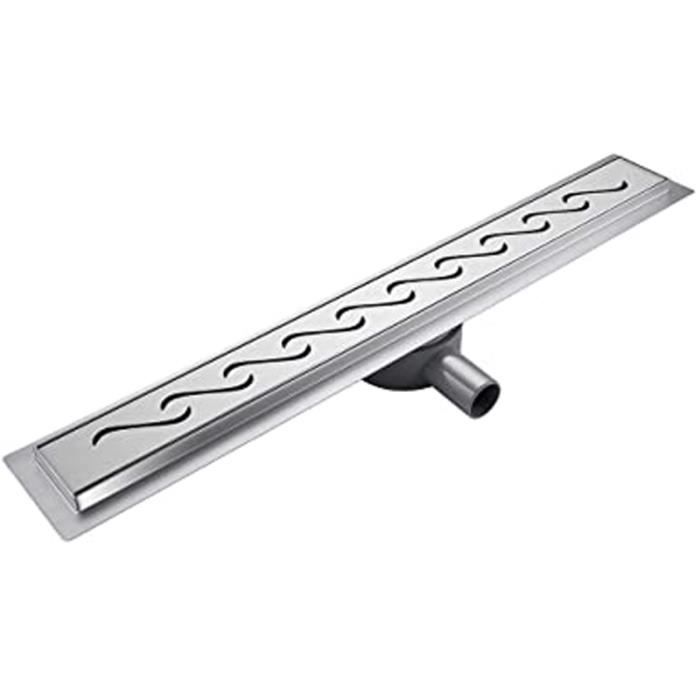 Caniveau Douche Italienne,70 Cm En Inox 304 Anti Odeur Sortie D'Eau À