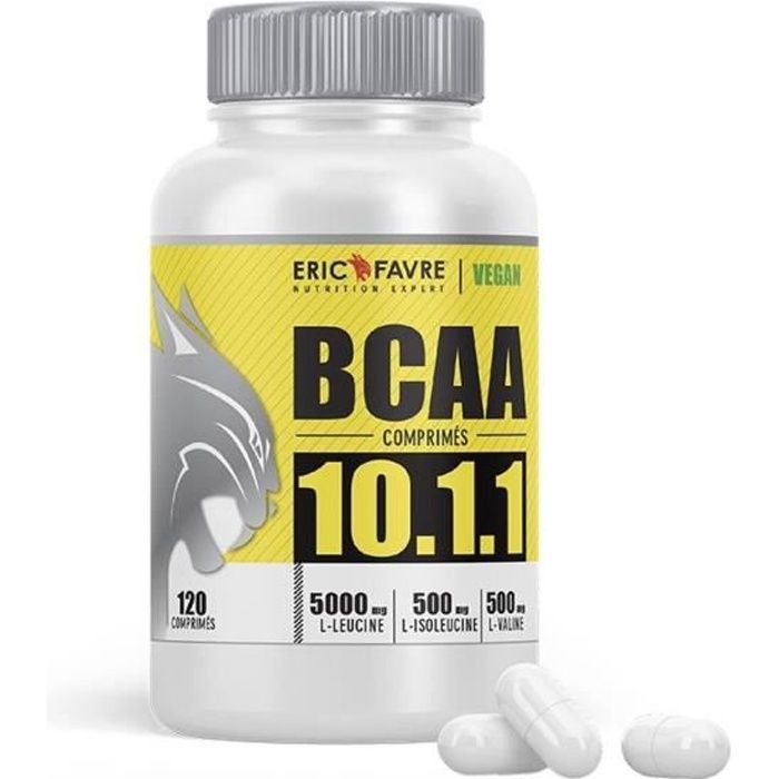 BCAA COMPRIMÉS 10.1.1 - Acides aminés Musculation Vegan - Programme 30J - Laboratoire Français Eric Favre