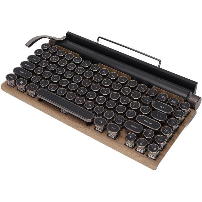 Clavier de Machine à écrire Rétro sans Fil Bluetooth Classique