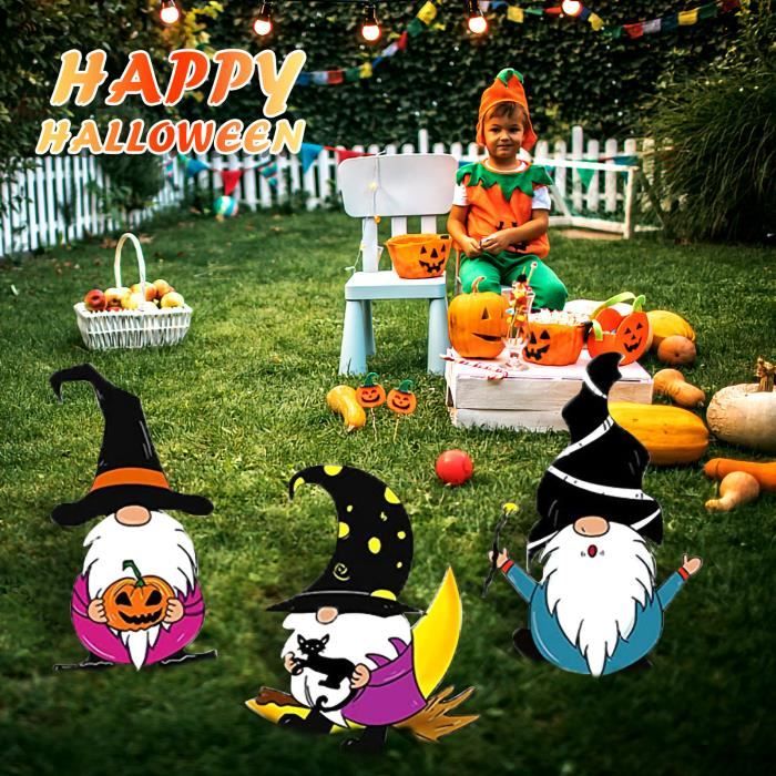 Signes De Cour D'halloween Avec Des Décorations De Piquets Décor De Fête De  Jardin En Plein Air Tianliang7084 - Cdiscount Maison