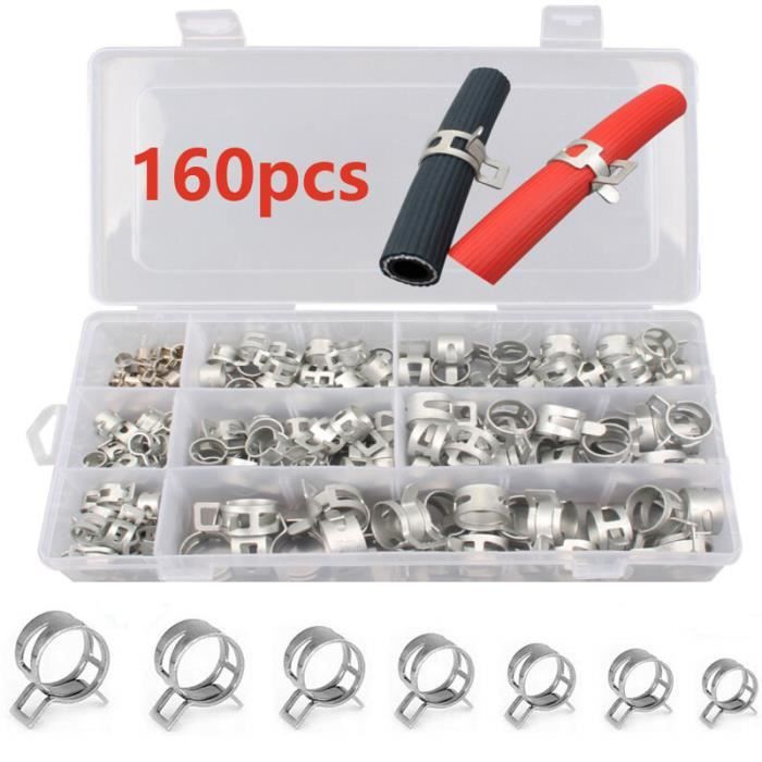 Collier De Serrage Blanc 2,5 X 160 Mm - 100 Pièces