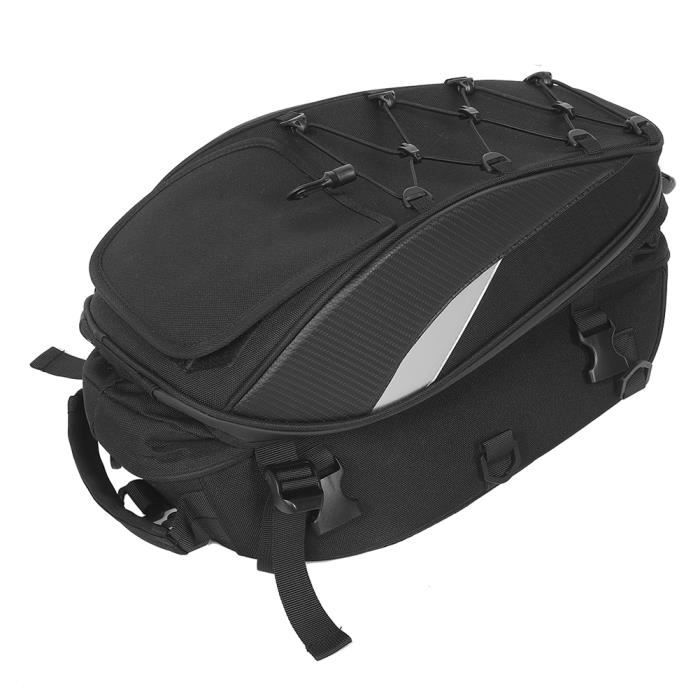 Dioche sac de siège étanche Sac de siège arrière de moto sac à dos de selle arrière étanche à double usage