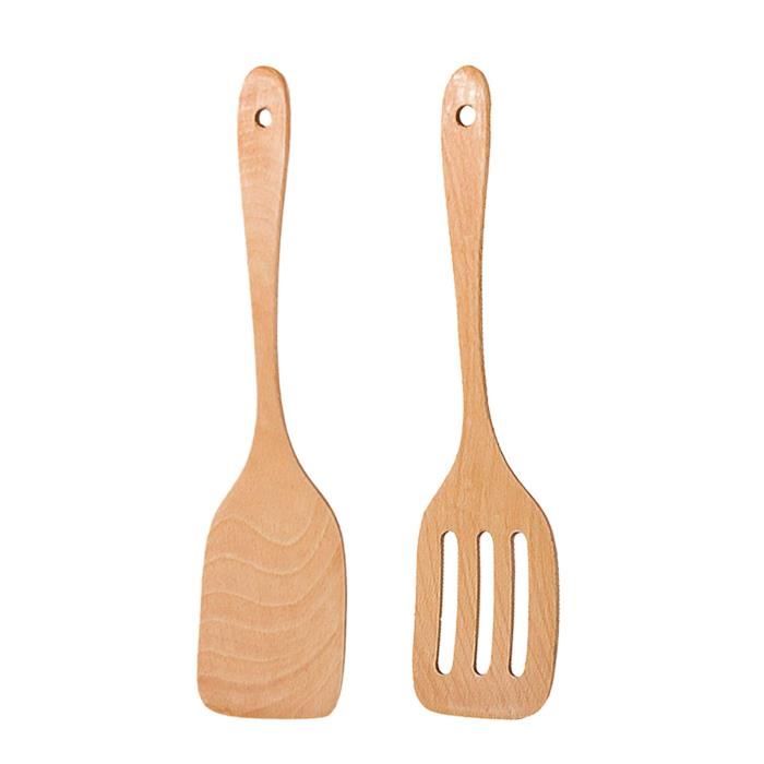 Lot De 4 Ustensiles De Cuisine En Inox 304 - Louche, Cuillère, Spatule, écumoire, Longueur 27 Cm