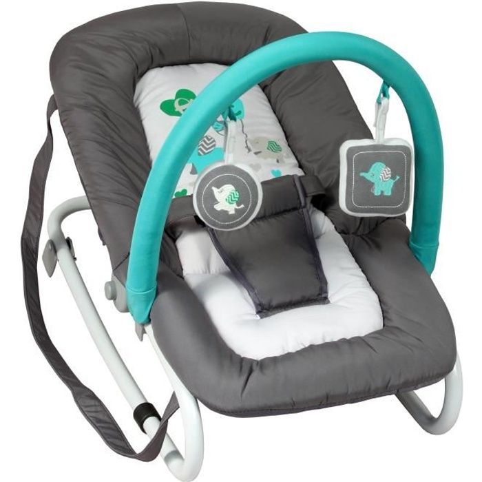 Bambisol Transat Balancelle Gris Bleu Cdiscount Puericulture Eveil Bebe