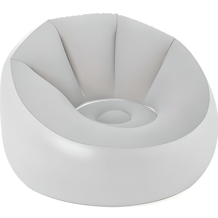 Fauteuil gonflable rond avec LED multicolore - BESTWAY - Coil Beam - Design translucide - Résistant à leau Fauteuil gonflable rond avec LED multicolore - BESTWAY - Coil Beam - Design translucide - Résistant à leau