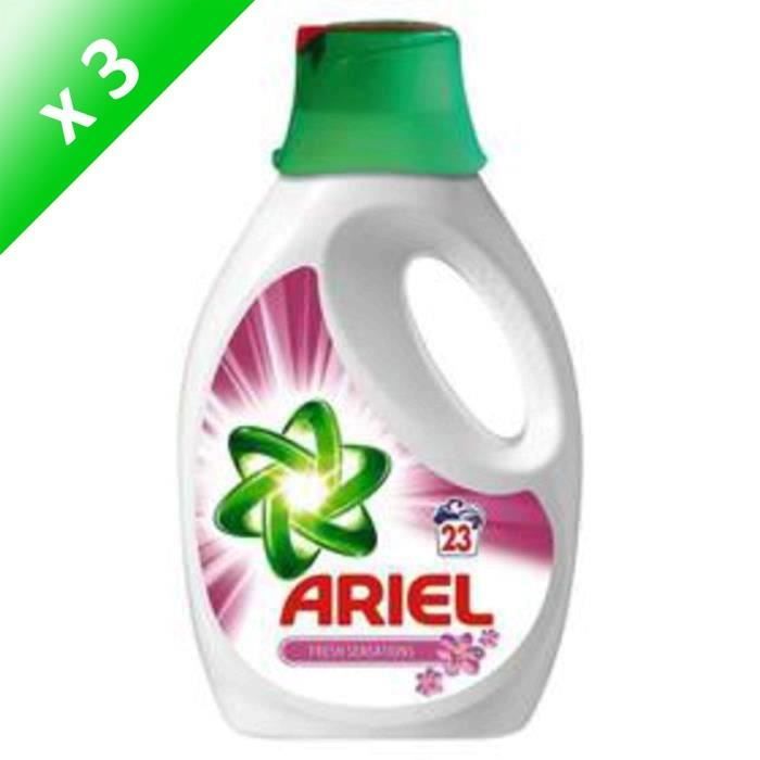 ARIEL Lessives liquides gel fresh sensation Pink - 1,495 L - 23 lavages ...