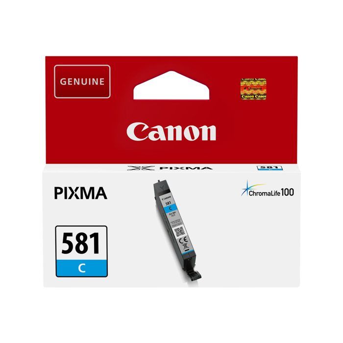 Cartouche jet dencre Canon CLI-581C - Cyan - Jet dencre - 259 Pages