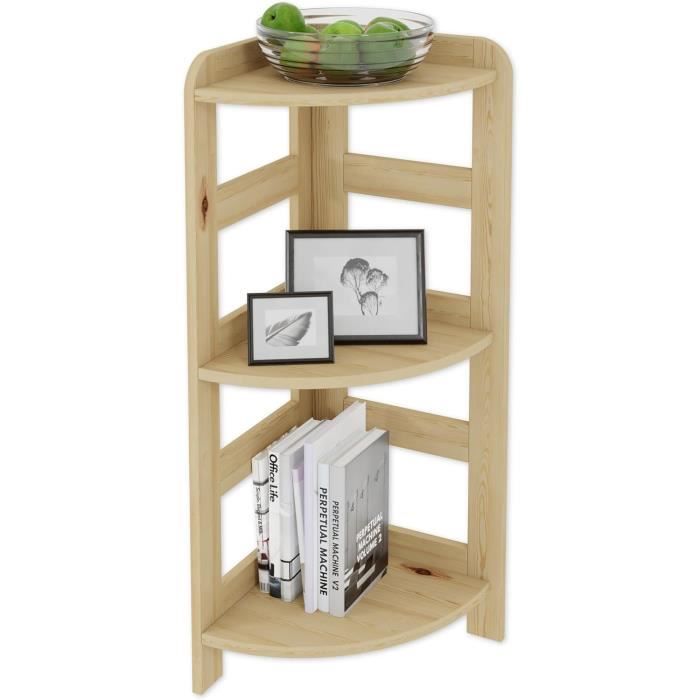 Étagère Pin Serie R R-03 Étagère En Bois De Pin Naturel 5 Étagères Beige Clair ...