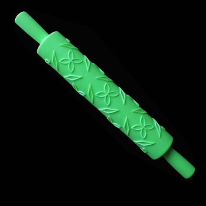 Rouleau De Pâtisserie WPKD BLUEIY Rouleau à Pâtisserie Fondant De 22cm, Rouleau à Pâtisserie En Plastique Rouleau à Pâtisserie Portable With Bagues En Silicone Pour Gâteau Fondant Biscuit Pâte à Biscuits Outil