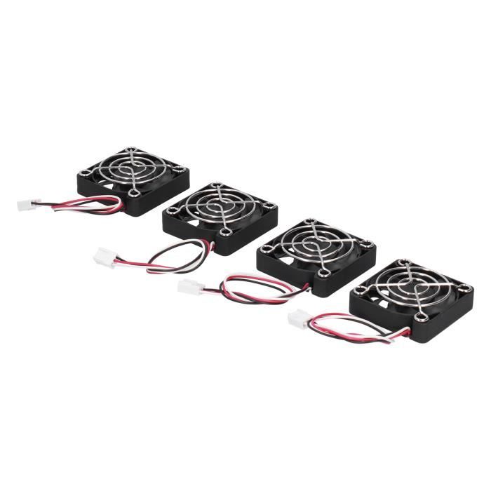 4X DC 5V 0.25A Ventilateurs De Radiateur Refroidissement LED Bleu Lumière Brushless CPU Chaleur Connecteur 2 Broches Compatible Pour Raspberry Pi 4