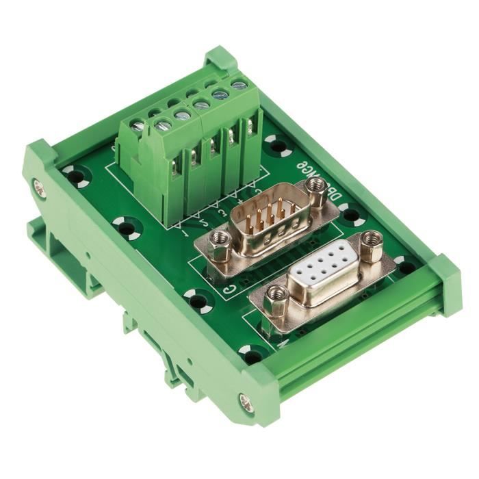 Cikonielf module de rail DIN DB9 Module d'interface de montage sur rail ...