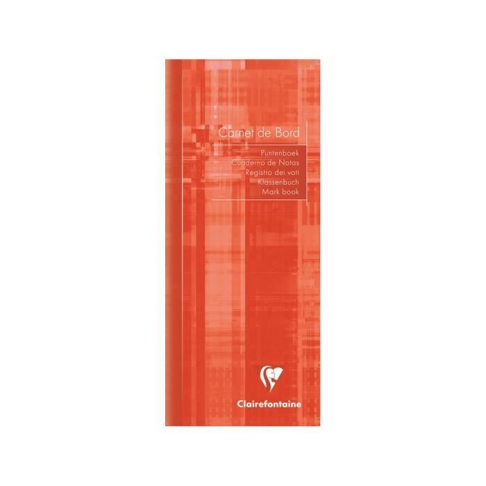 Clairefontaine Enseignant Carnet De Bord 8 5xcm Multilingue 32 Pages Orange Achat Vente Cahier Carnet De Bord 8 5xcm Cdiscount