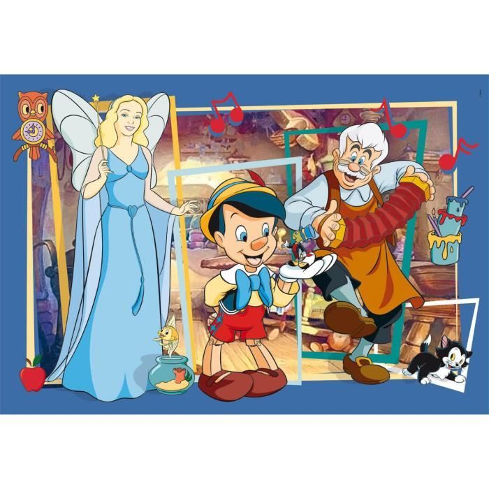 Puzzle - CLEMENTONI - Pinocchio - 104 pièces - Enfant - Intérieur - Dessins animés et BD