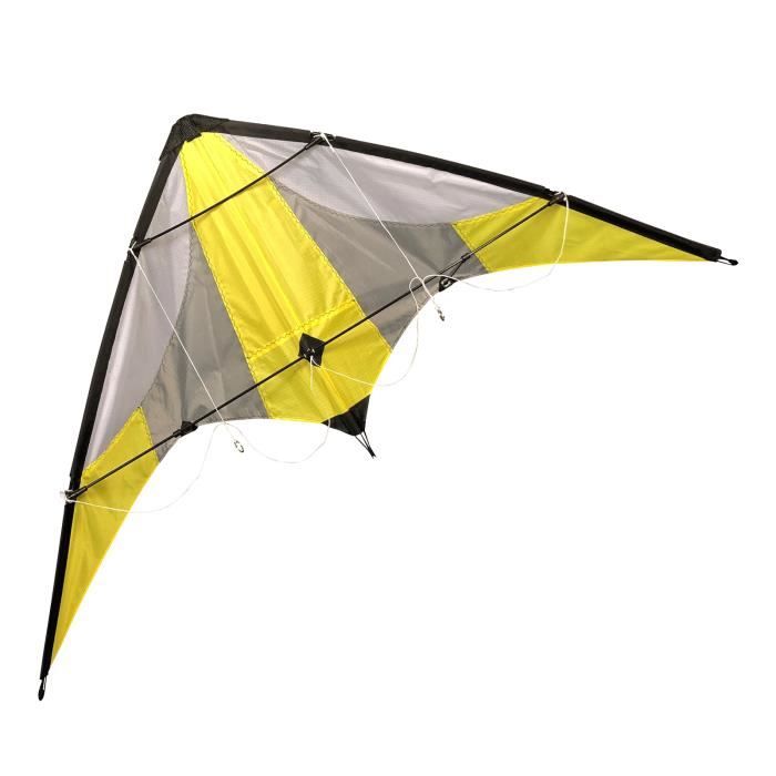 Cerf-volant d'acrobatie rouge Conquerair Boomerang 120 cm pour enfant