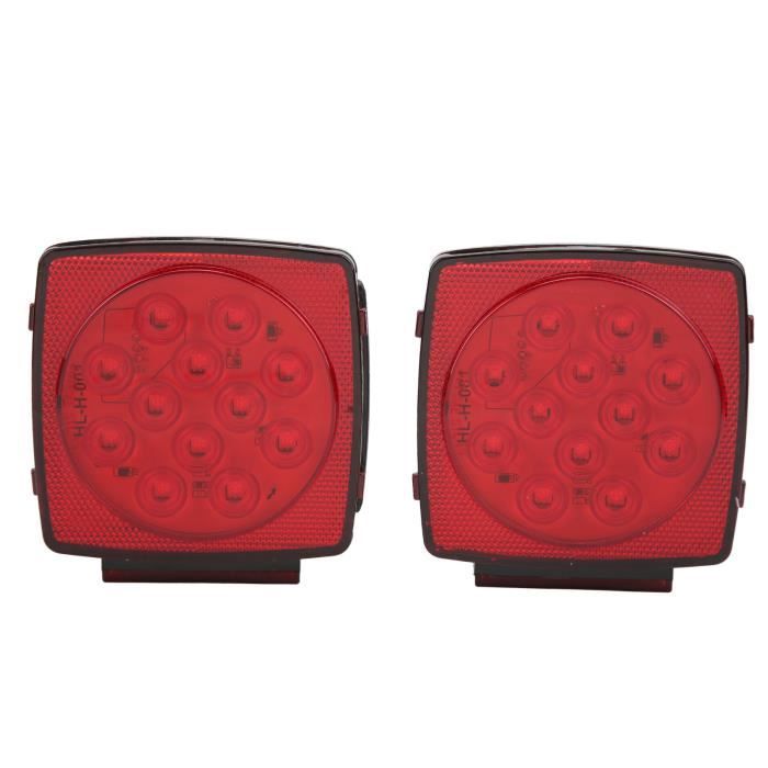 Feux Antibrouillard Arrière LED Pour Camion/remorque – Haute Luminosité, étanches – Faciles à Installer – Rouge
