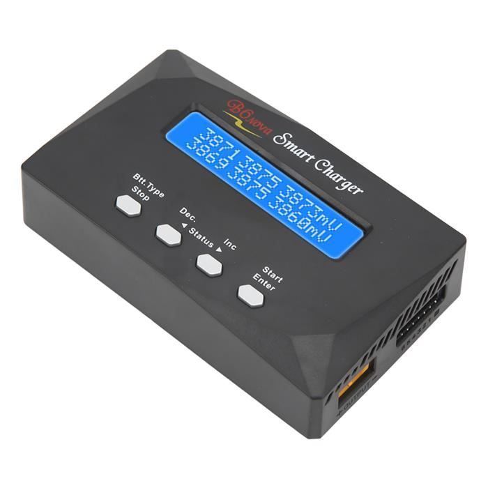 Qiilu Chargeur équilibré De Batterie Lipo 3 Types Pour IMAX B6 80W 1-6S