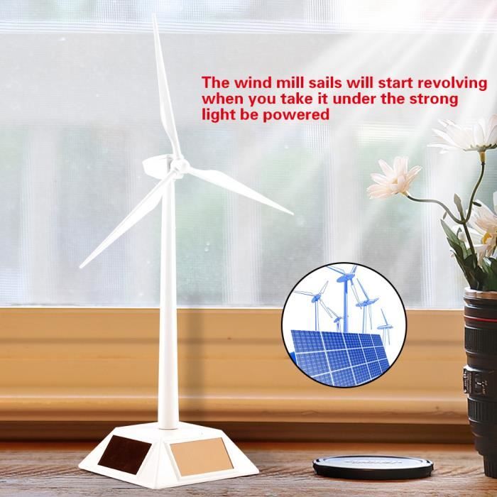 Moulin à Vent Maison En Bois – Jouet Scientifique Solaire DIY – Dès 7 Ans – Expérience éducative