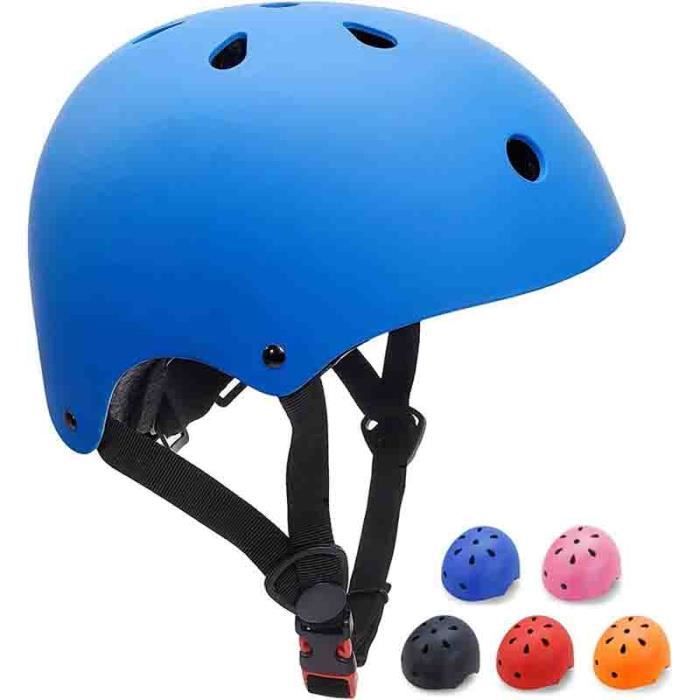 XJD Casque de Vélo Enfant Filles Garçons 3-13 Ans Casque Enfant Roller CE en Certification Protection pour Cyclisme Skate Trottinette Skateboard(Noir, S(49-55cm