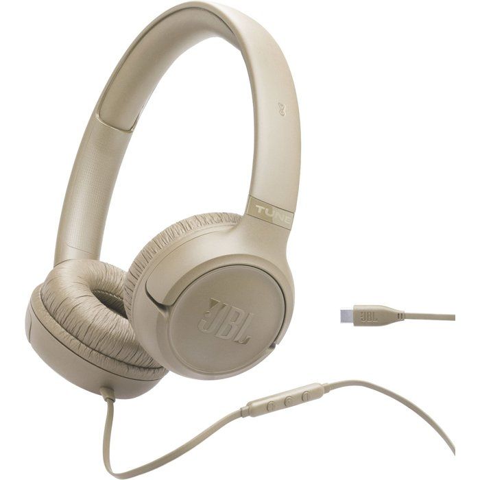 Casque supra-auriculaire - Filaire USB-C - JBL - TUNE 530 C - Beige