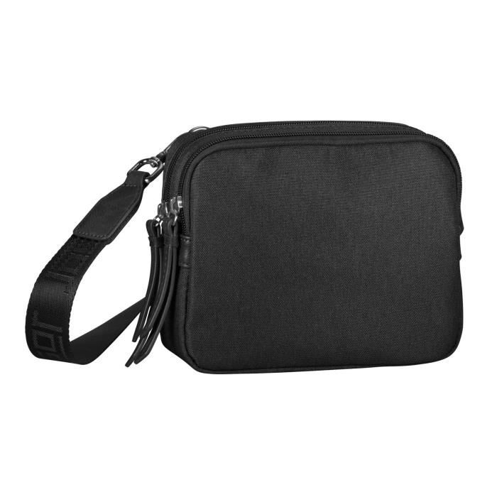 Sac Bandoulière JOST Kemi - Noir Nylon - Anti-RFID - Taille Ajustable - Neuf étiqueté