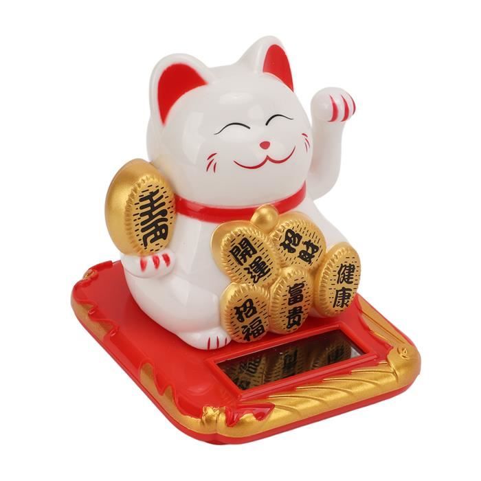 Chat Manchot Solaire Doré – Porte-bonheur Mignon Qui Agite La Patte Pour Attirer Richesse Et Bonne Humeur