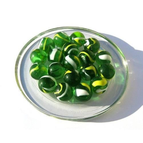 Billes Calot Perle Noir - Lot De 2 Billes En Verre De 25 Mm Pour Jeux D'Enfants