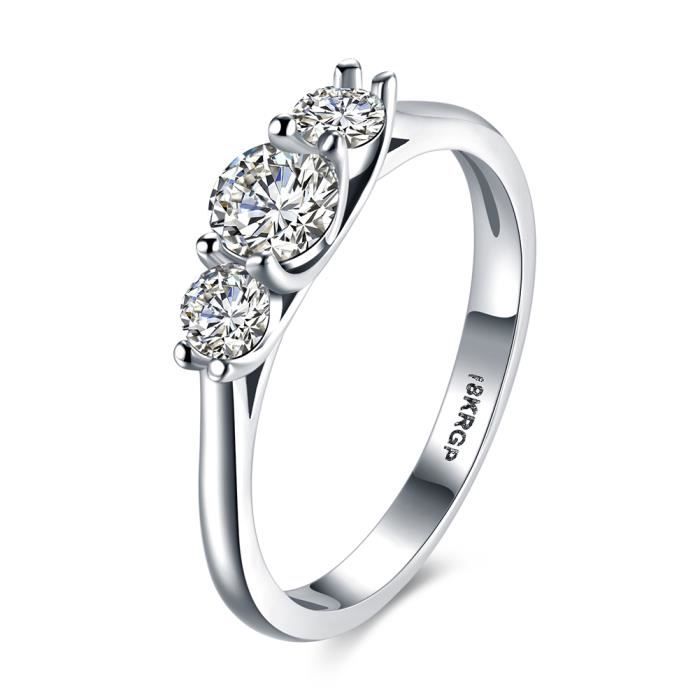 Alliance Dentelle De Diamants Or Blanc Bague