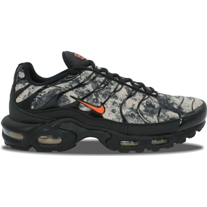 Baskets Nike Air Max Plus TN Noir Orange Camo Homme Lacets Textile Cdiscount Chaussures
