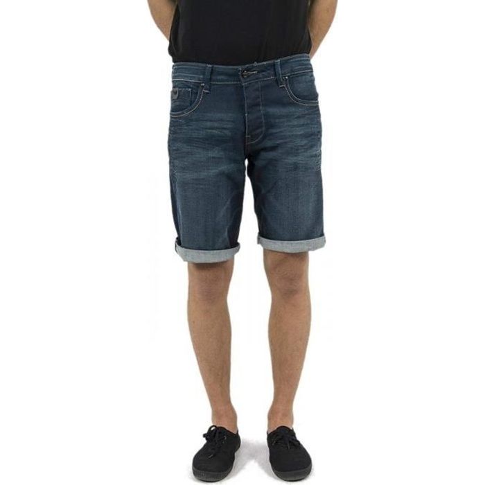 Short - Kaporal Jeans - bermuda homme jeans foncé kaporal vito