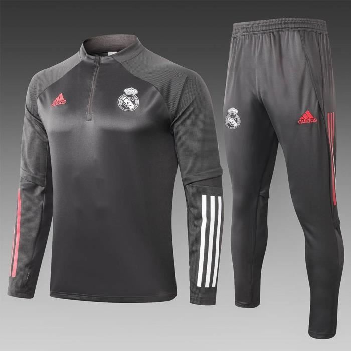 Real Madrid Survetement Foot Homme 2020 Tracksuit Adidas Real