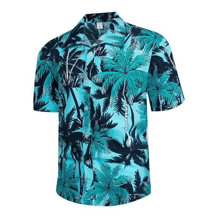 Chemise Homme Été Hawaïenne INSFITY Regular Fit Col Revers