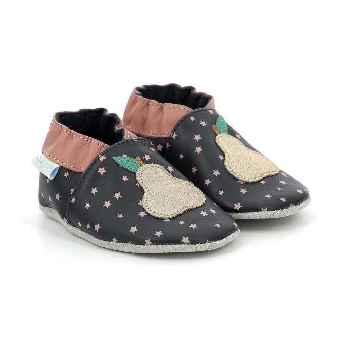 Robeez Fille Chaussons Bébé Fille Robeez Stick And Cone - Cuir