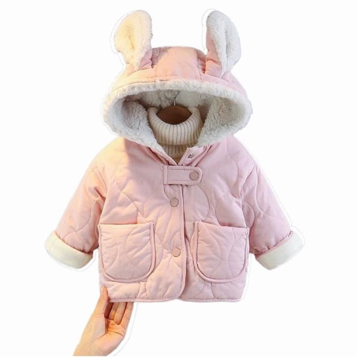 Veste polaire fille doudoune capuche fille 0 7 ans Veste d hiver